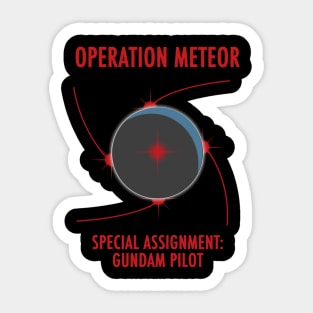 Operation Meteor: Gundam Wing Sticker